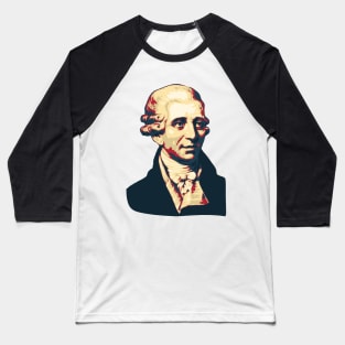 Joseph Haydn Pop Art Baseball T-Shirt